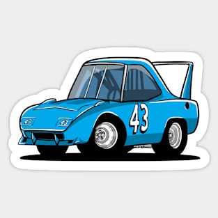 Plymouth Caricature Car Sticker